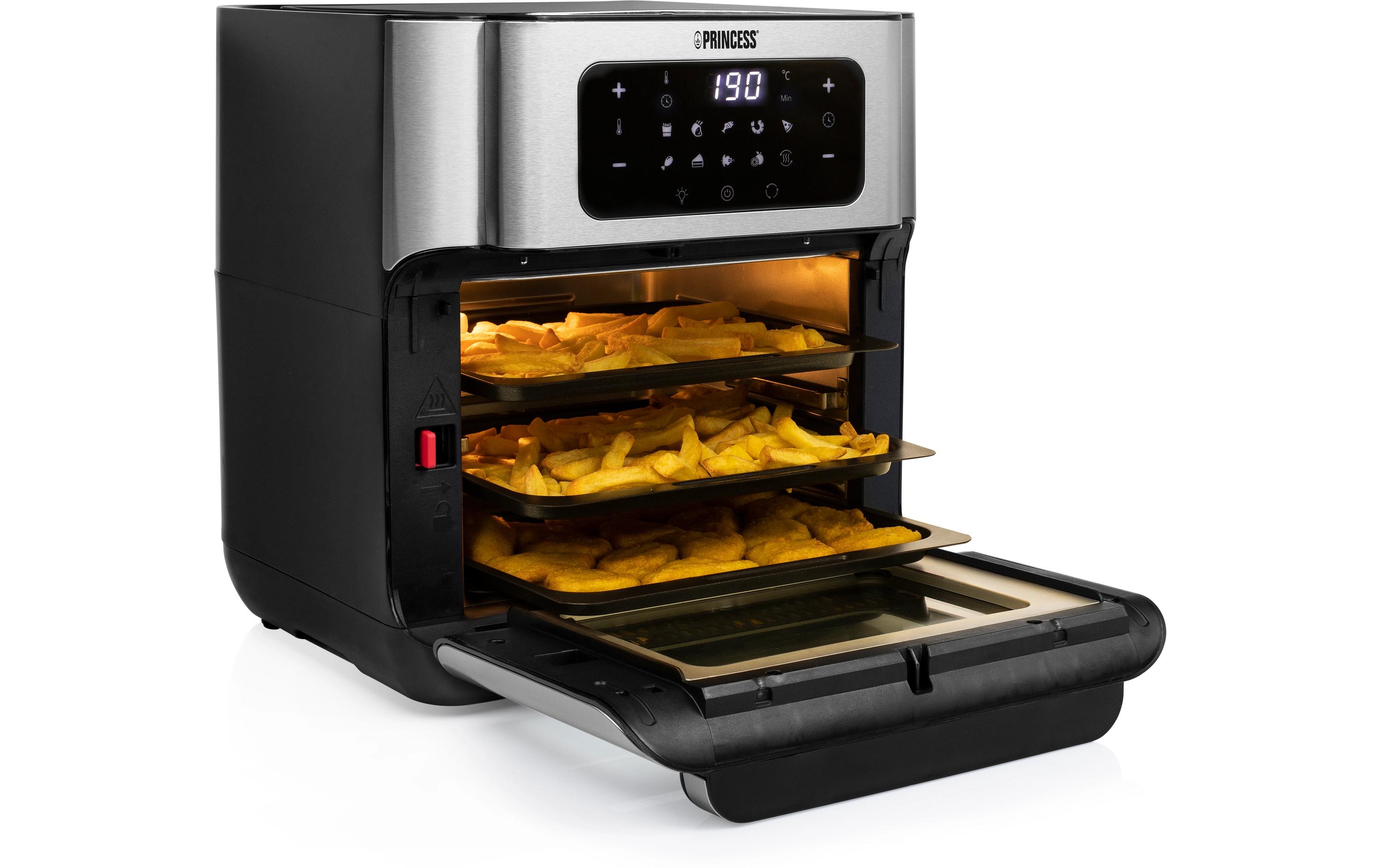 Princess Heissluftofen mit Frittierfunktion 10 l, Schwarz