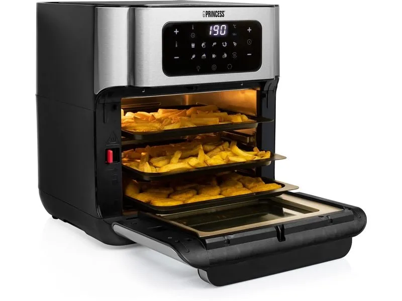Princess Heissluftofen mit Frittierfunktion 10 l, Schwarz