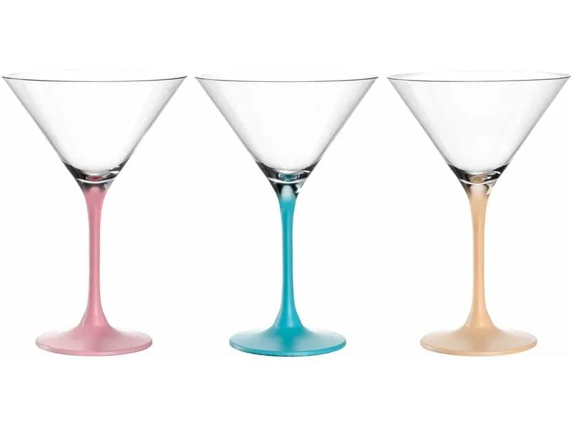 Leonardo Cocktailglas Brera 230 ml, 6 Stück, Himmelblau/Pfirsich/Rosa Leonardo Cocktailglas Brera 230 ml, 6 Stück, Himmelblau/Pfirsich/Rosa