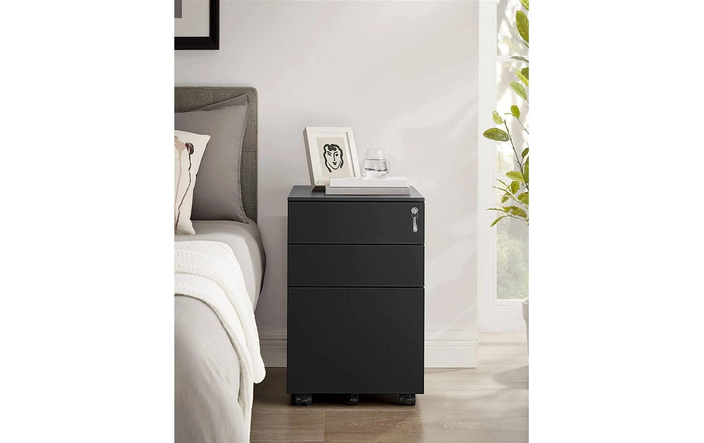 Songmics Rollcontainer, 39.0 x 52.0 x 60.0 cm, Schwarz