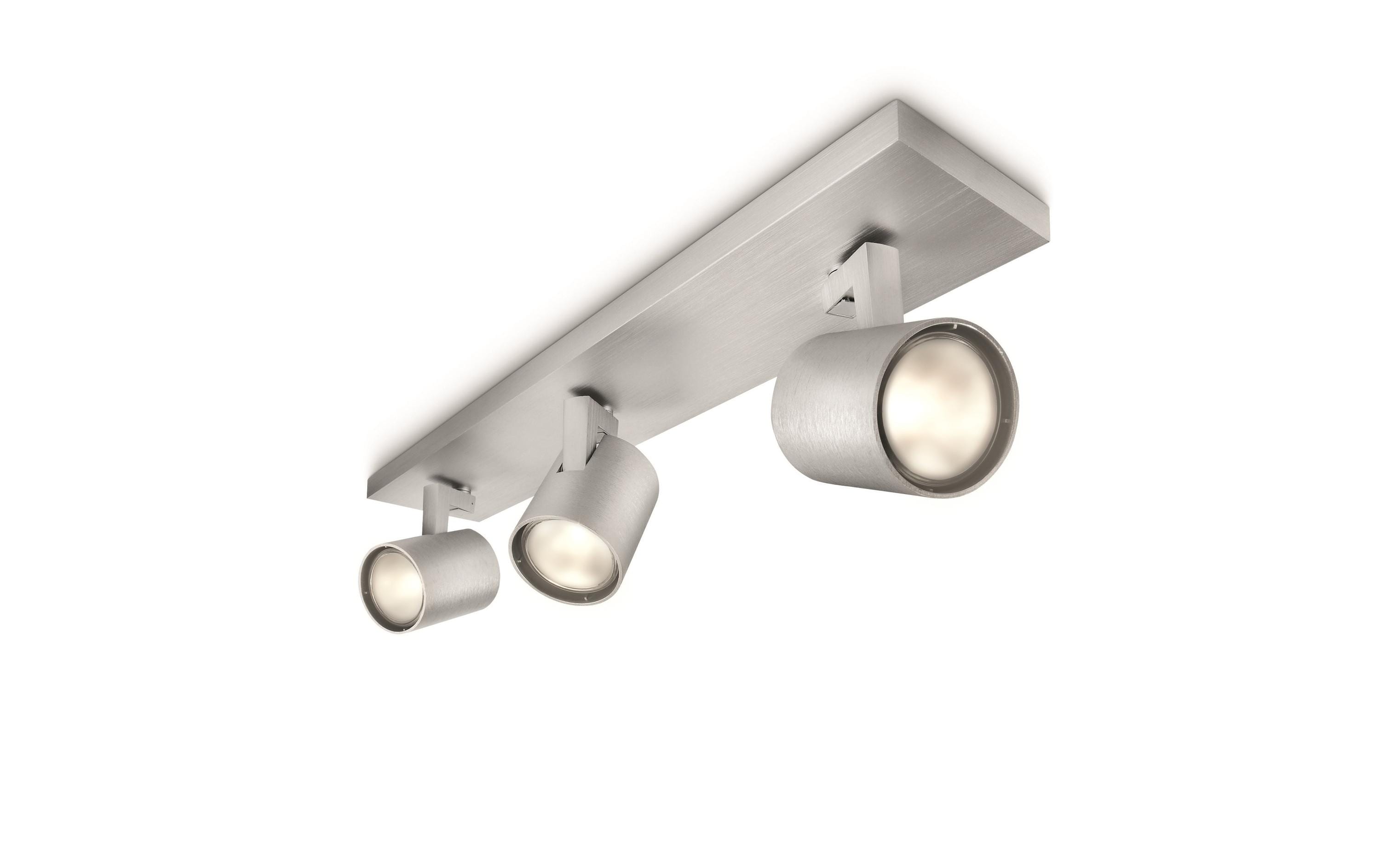 Philips Aufbauspot Runner, 3 x GU10, 20 W, Silber Philips Aufbauspot Runner, 3 x GU10, 20 W, Silber