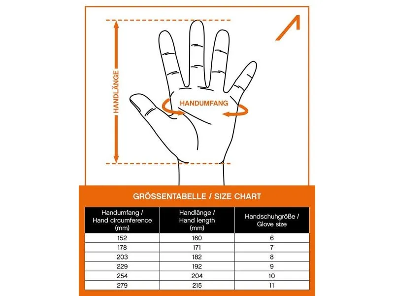 ACE Arbeitshandschuh HydroGrip 2 Paar 07/S Grösse: S, Orange