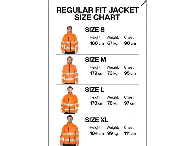ACE Neon Lite Softshell Warnjacke 4XL Orange ACE Neon Lite Softshell Warnjacke 4XL Orange