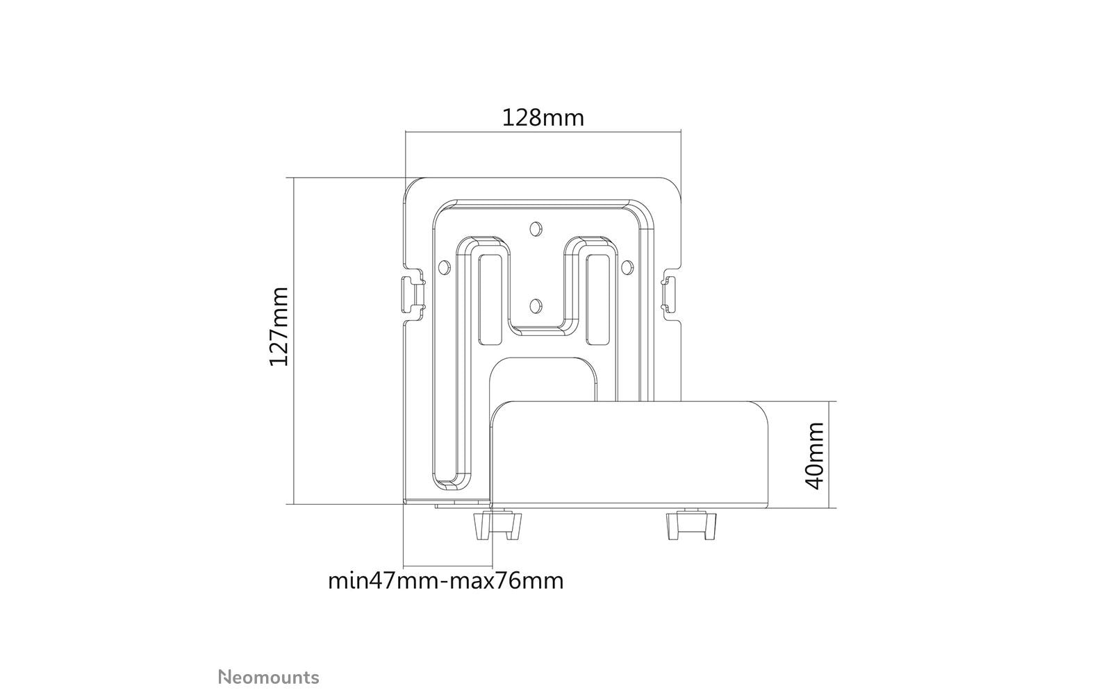 NEOMOUNTS Client-Montagehalterung AWL-450BL NEOMOUNTS Client-Montagehalterung AWL-450BL