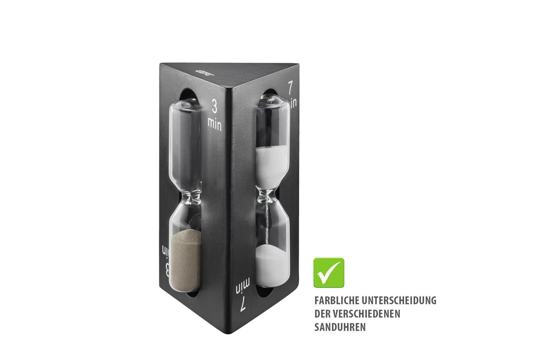 GEFU Tee-Sanduhr Sando Schwarz/Transparent