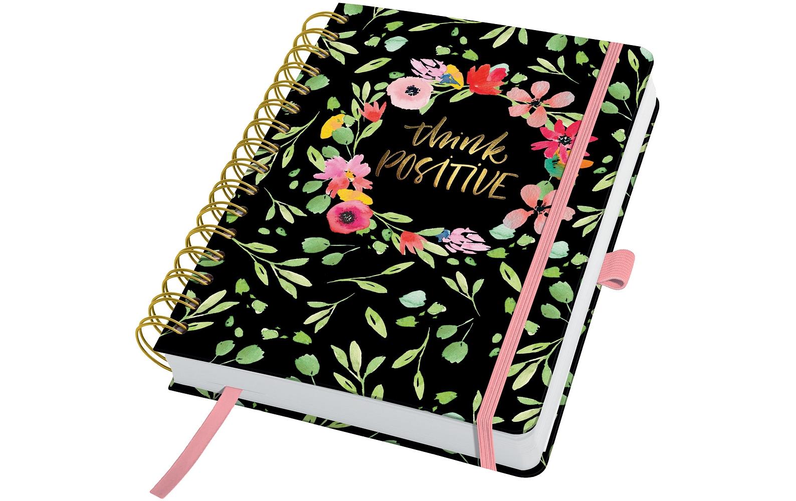 Jolie Tagesplaner Flower Love A5, undatiert, Grün/Rosa/Schwarz Jolie Tagesplaner Flower Love A5, undatiert, Grün/Rosa/Schwarz