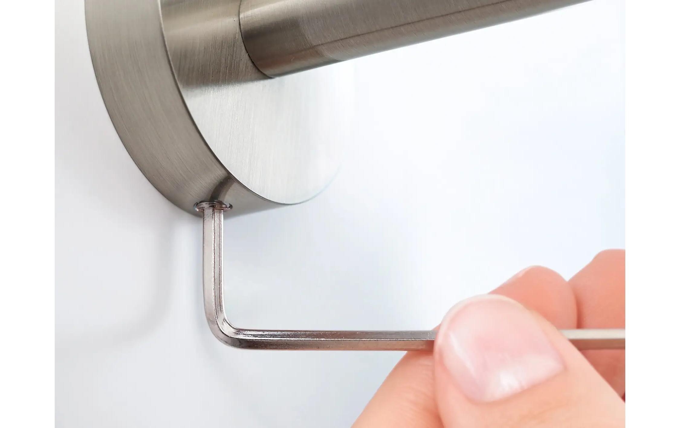 tesa Moon Fönhalterung ohne Bohren, silber