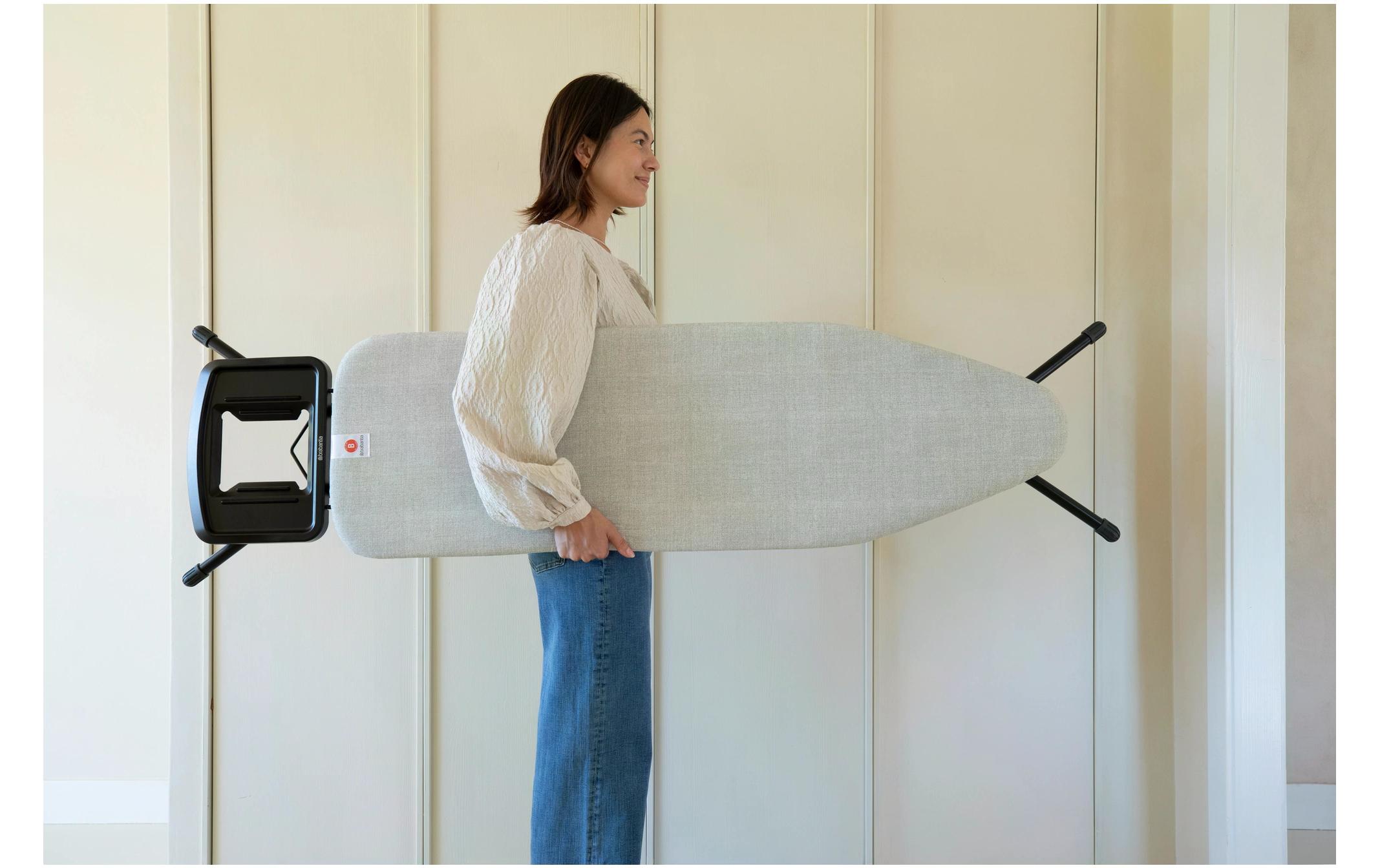 Brabantia Bügeltisch mit Dampfbügeleisenablage Denim Grey 124 x 38 cm