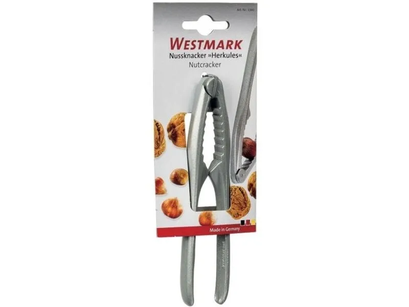 Westmark Nussknacker Herkules, 15 x 3x1.5 cm Aluminium, Silber