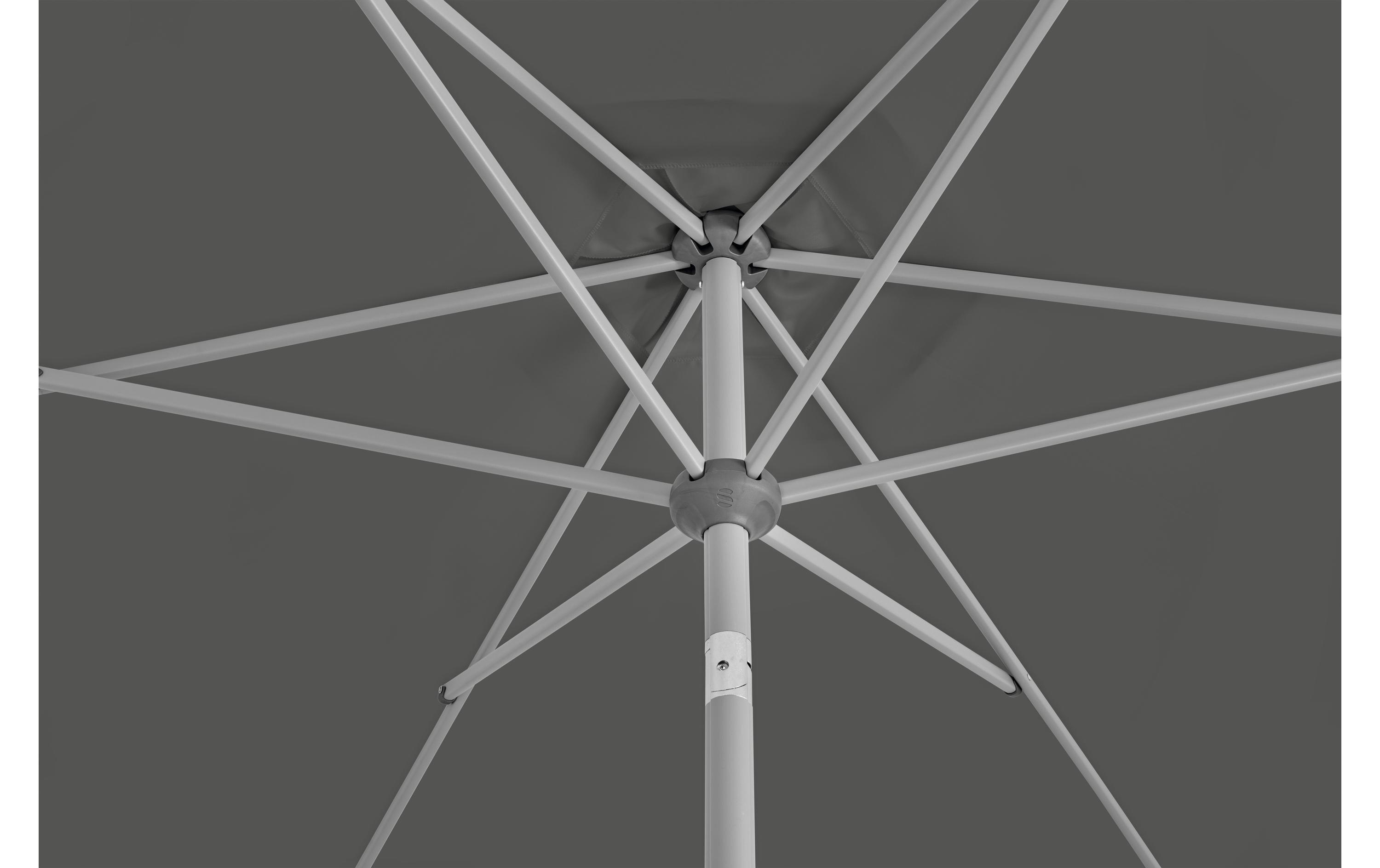 Suncomfort by Glatz Sonnenschirm Slide Ø 250 cm, Stone Grey