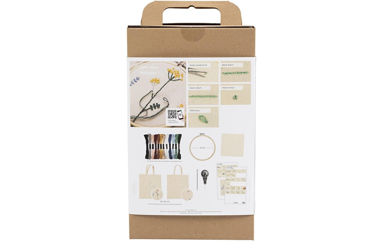 Creativ Company Bastelset Sticken Blume