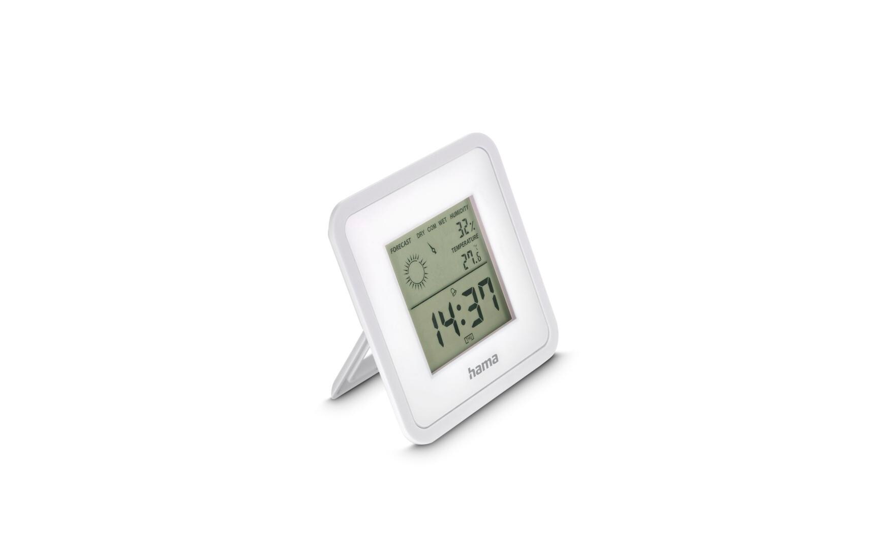 Hama Borneo Thermo-Hygrometer digital für innen weiss