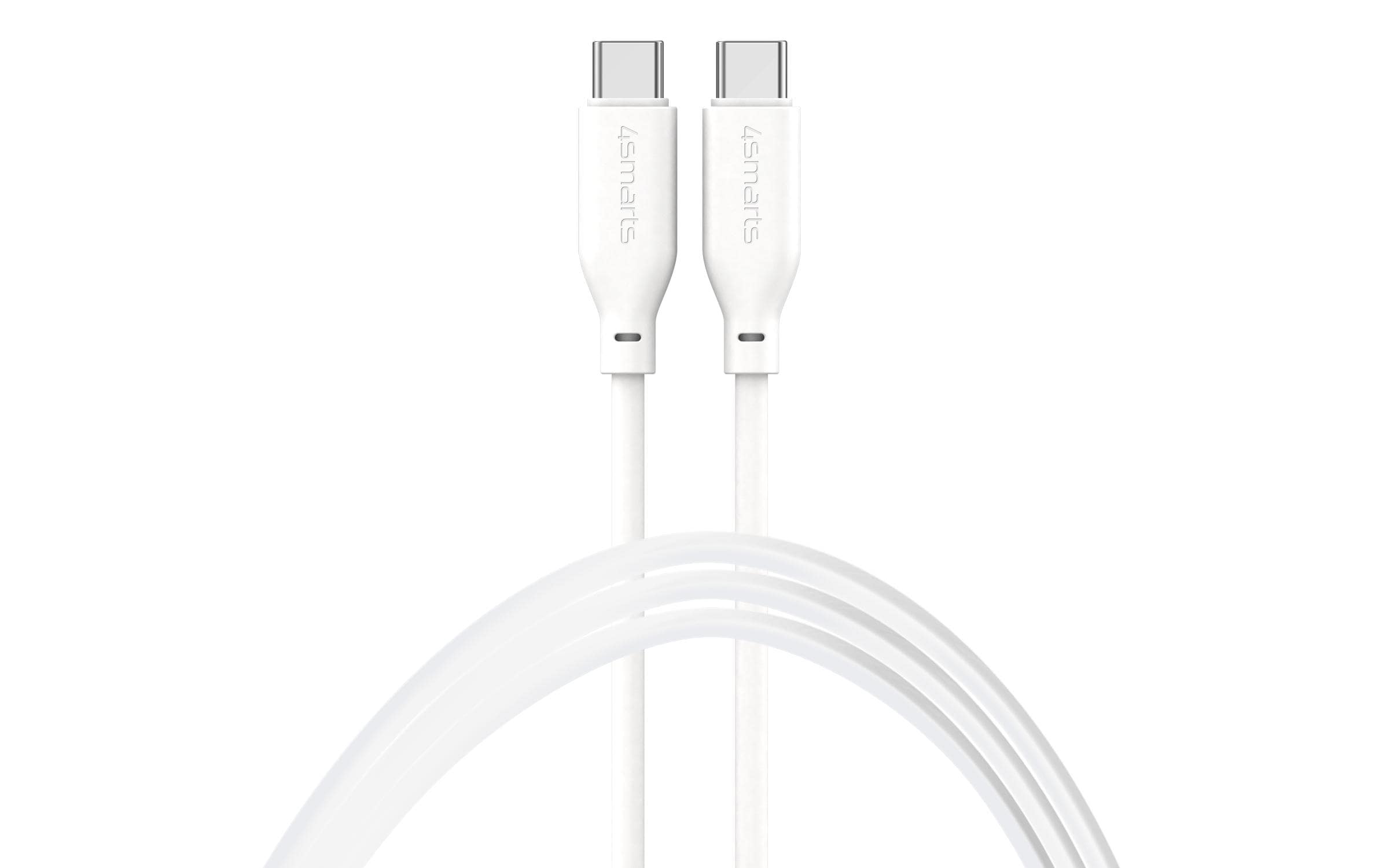 4smarts USB 2.0-Kabel Silikon High Flex USB C - USB C 1.5 m Weiss