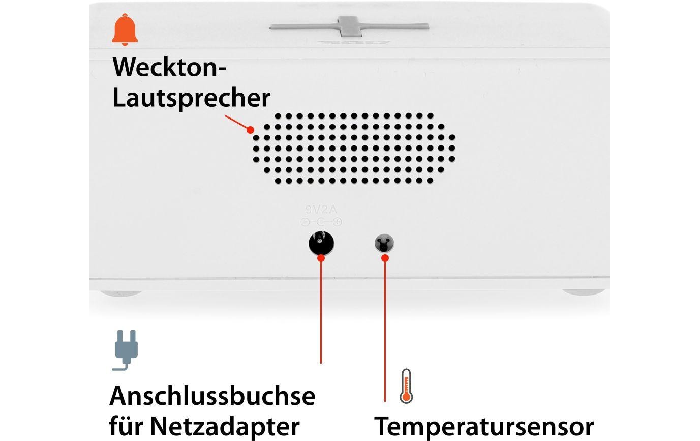 ADE Digitalwecker mit Temperaturanzeige