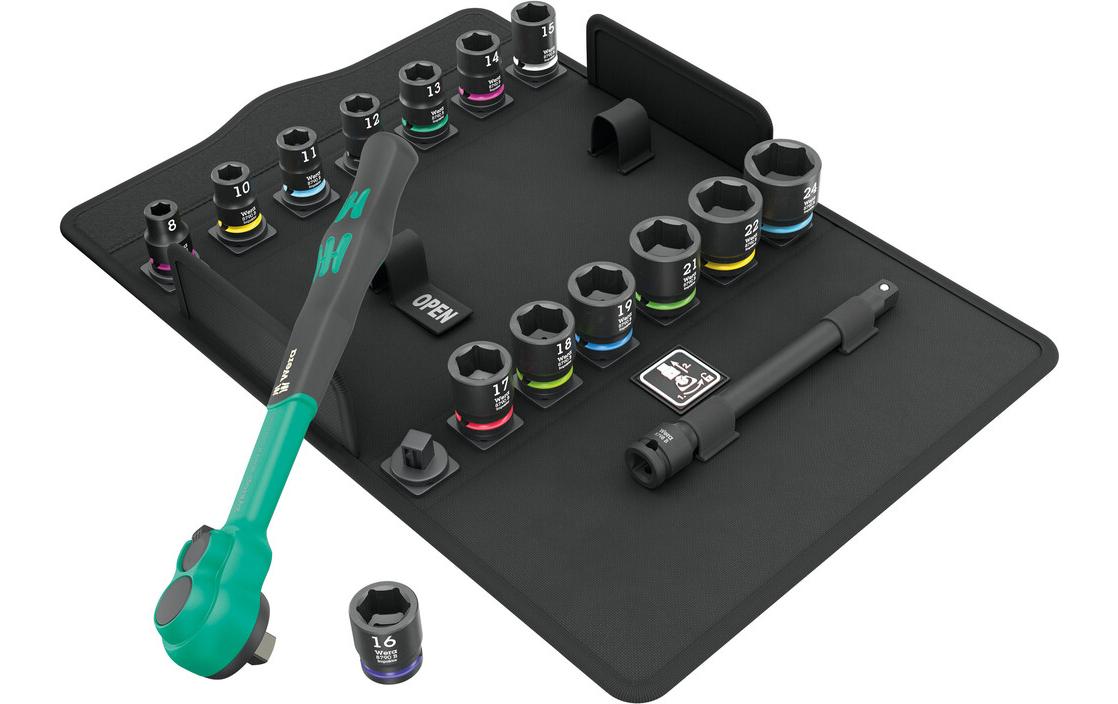 Wera Ratschen-Set Zyklop Comfort 8100 SB 12 metrisch, 3/8