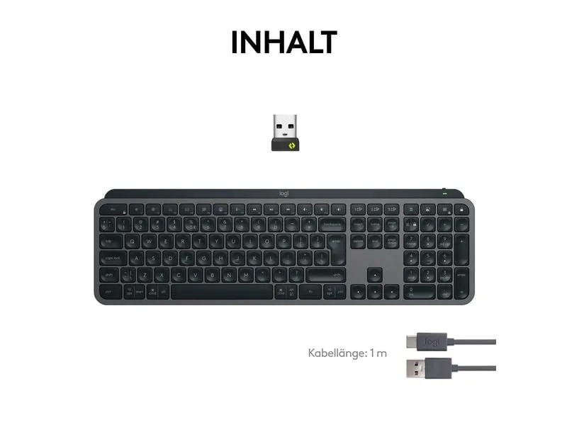Logitech Tastatur MX Keys S Plus CH-Layout mit Handgelenkauflage Logitech Tastatur MX Keys S Plus CH-Layout mit Handgelenkauflage