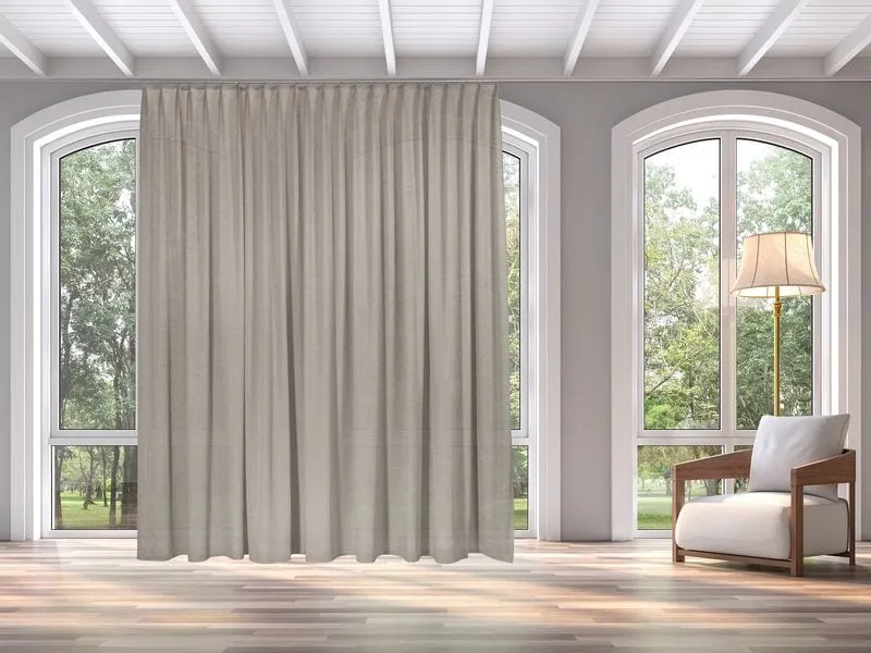 Casa Leon Tagvorhang Beige, 140 x 245 cm mit Faltenband Casa Leon Tagvorhang Beige, 140 x 245 cm mit Faltenband