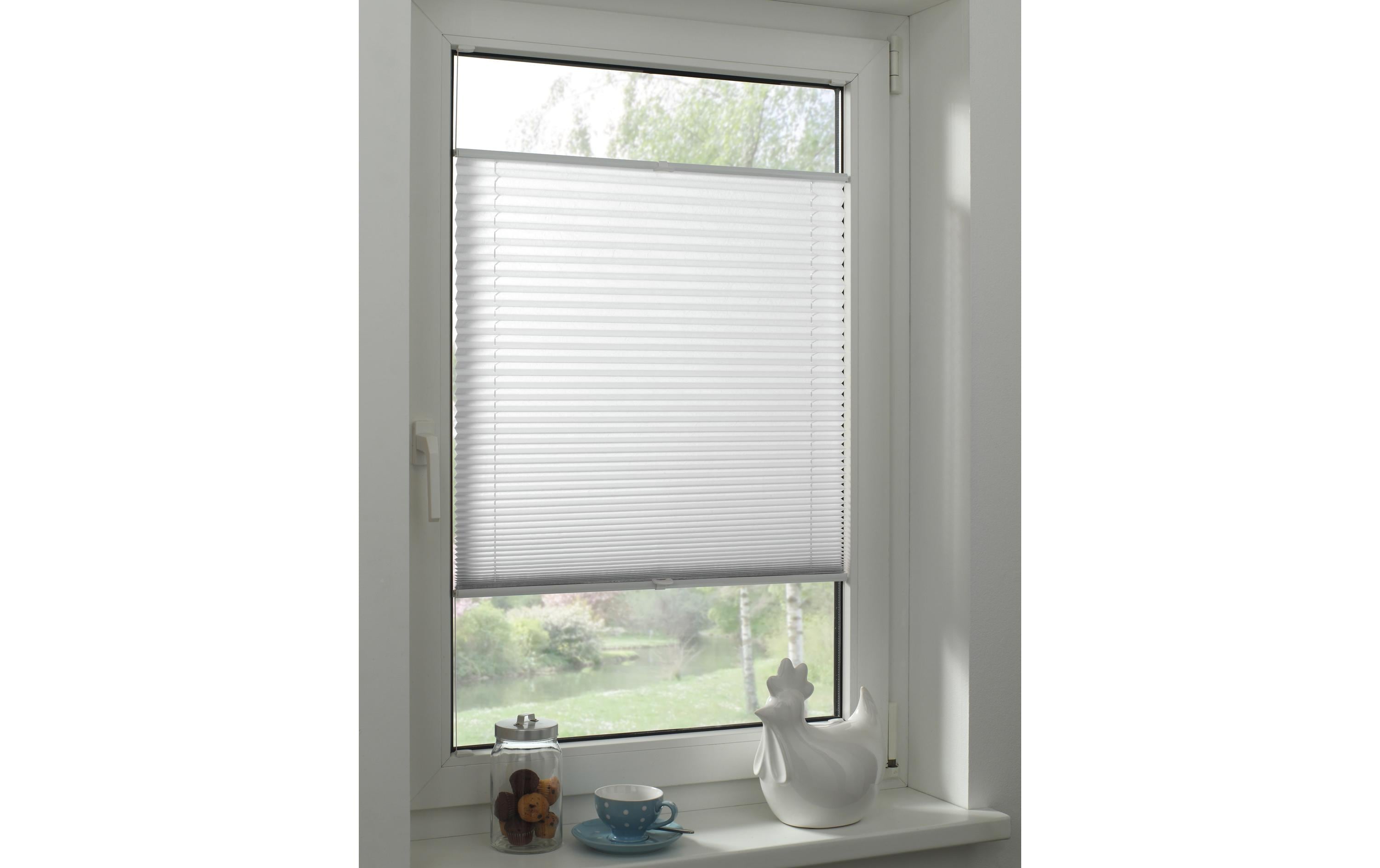 Gardinia Plissée Concept 40 x 130 cm, Weiss