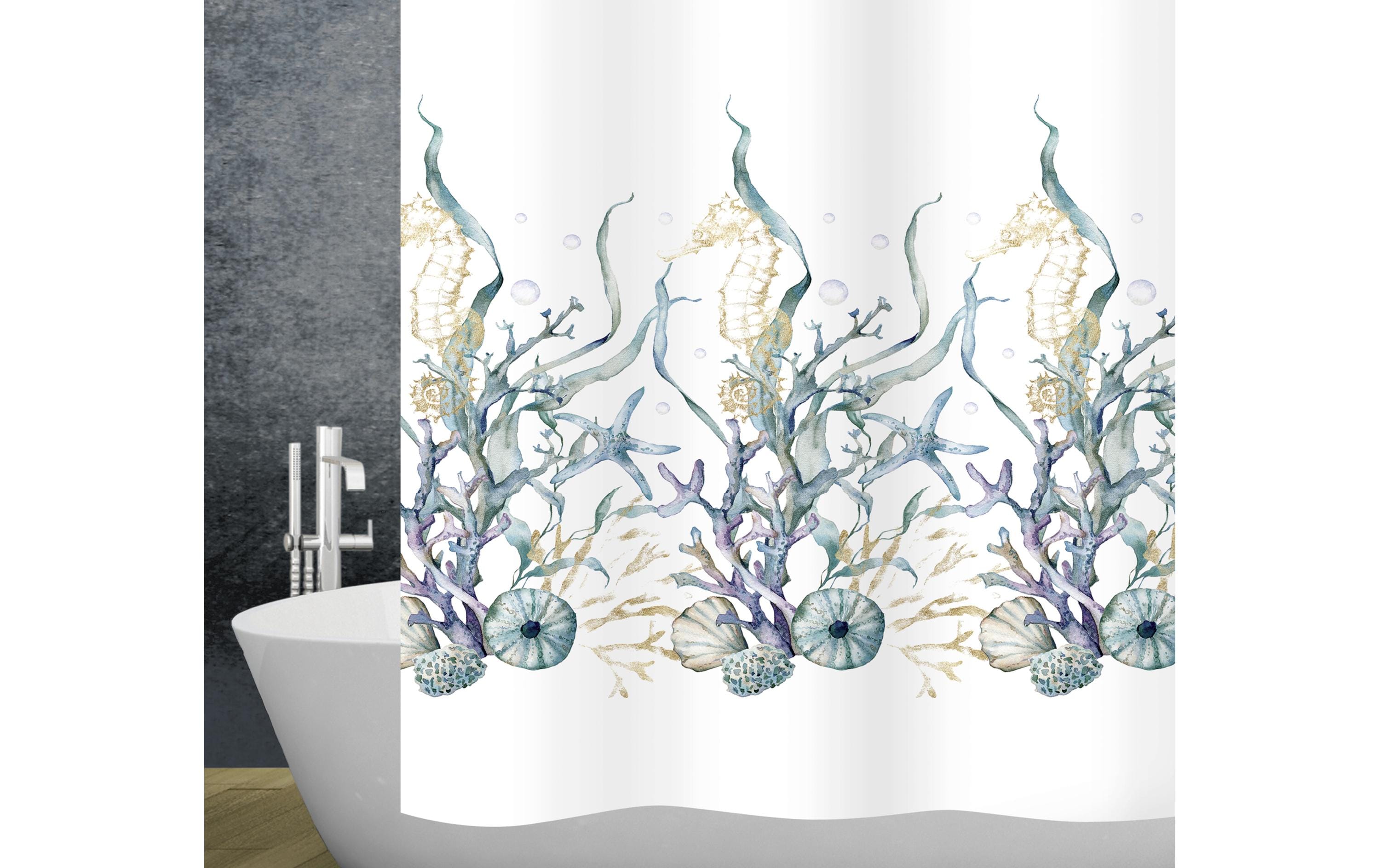 diaqua® Duschvorhang Marina 180 x 200 cm, Mehrfarbig
