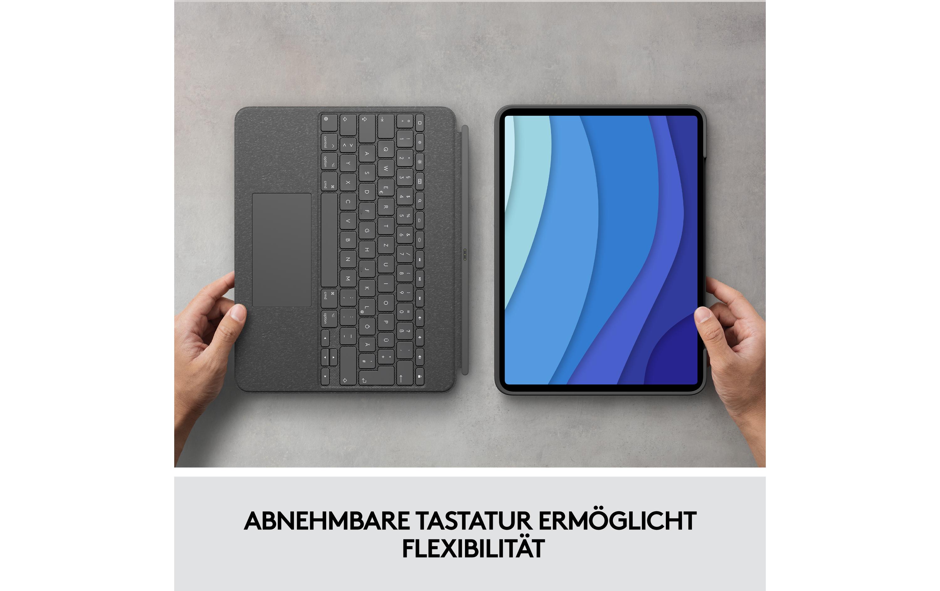 Logitech Tablet Tastatur Cover Combo Touch iPad Pro 12.9 5.-6. Gen.