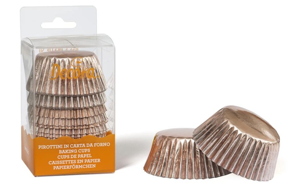 Decora Muffin Backform 60 Stück, Rosegold