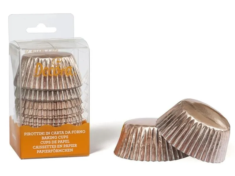 Decora Muffin Backform 60 Stück, Rosegold