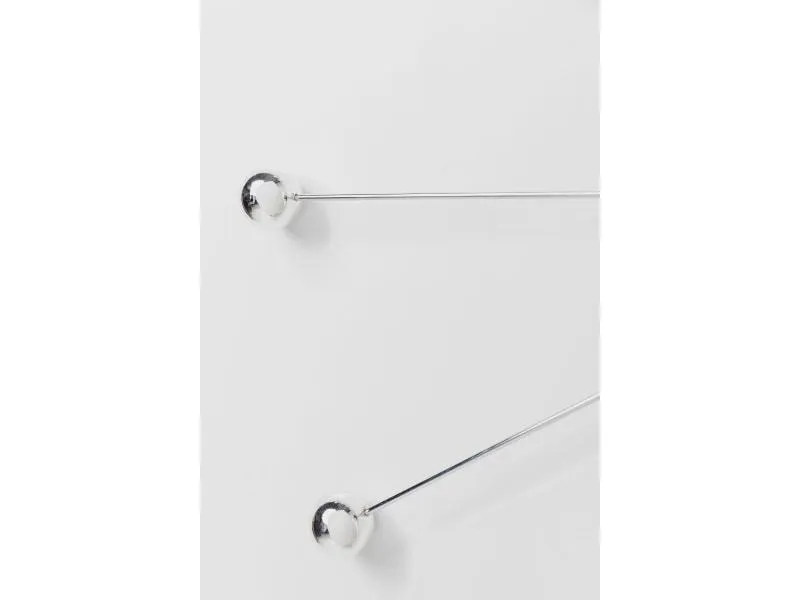 Kare Wanduhr Umbrella Ø 60 cm Chrome