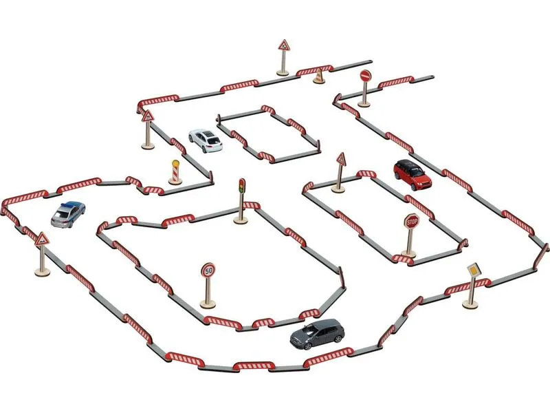 Goki Spielset Strassenbau FlexiRoads 80-teilig Goki Spielset Strassenbau FlexiRoads 80-teilig
