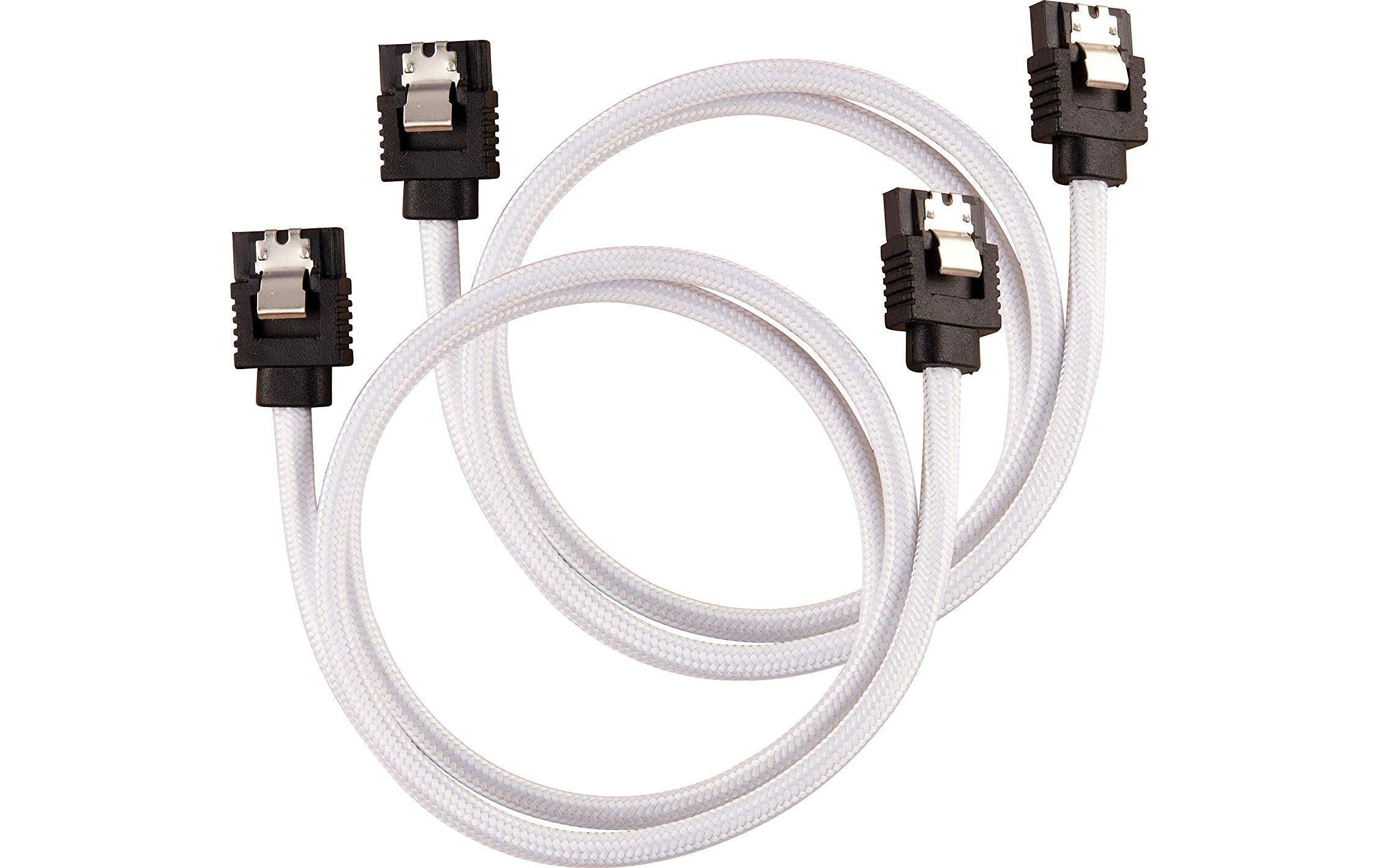 Corsair SATA3-Kabel Premium Set Weiss 60 cm Corsair SATA3-Kabel Premium Set Weiss 60 cm