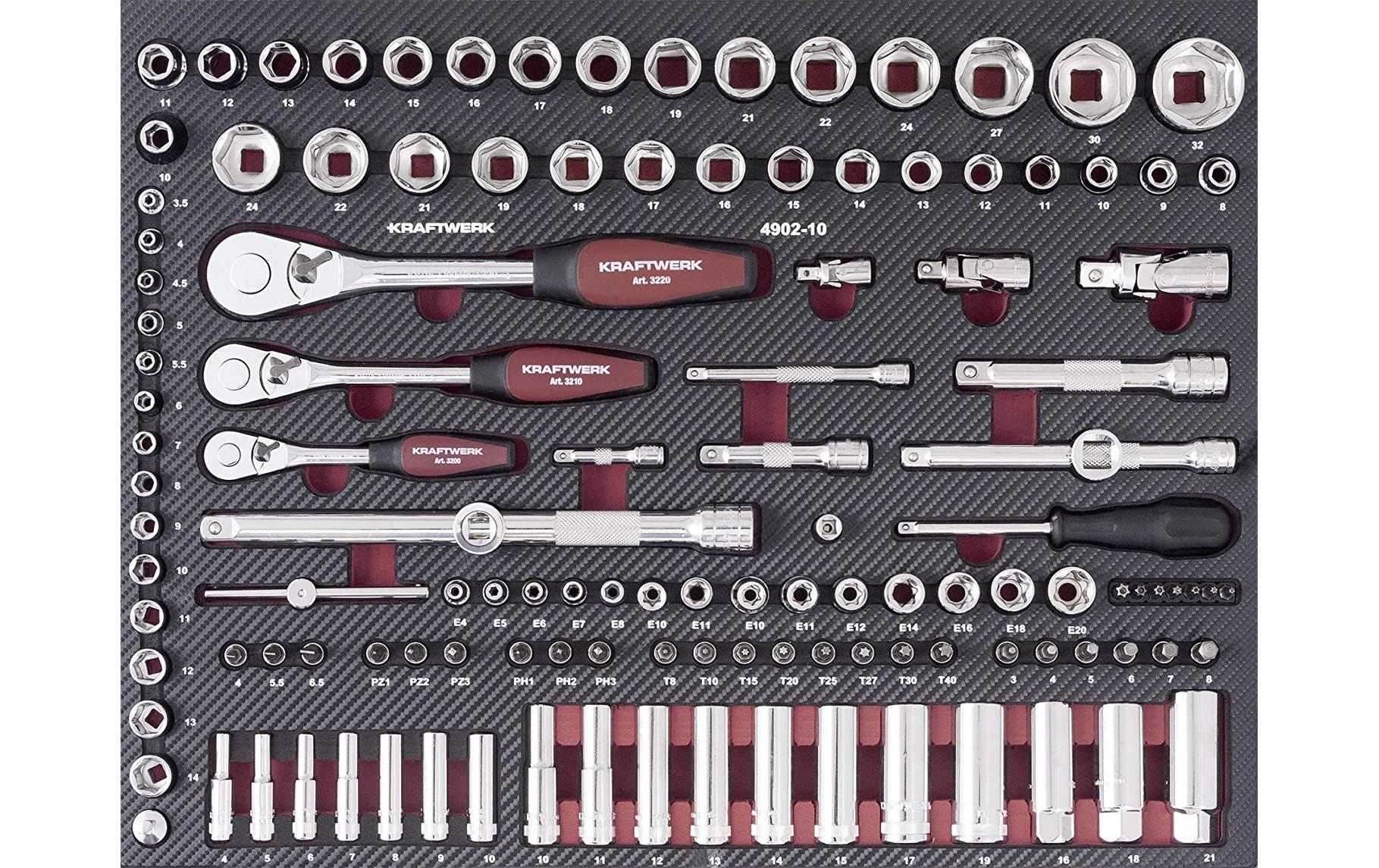 Kraftwerk Steckschlüssel-Set mit Ergokraft, 125-teilig Kraftwerk Steckschlüssel-Set mit Ergokraft, 125-teilig