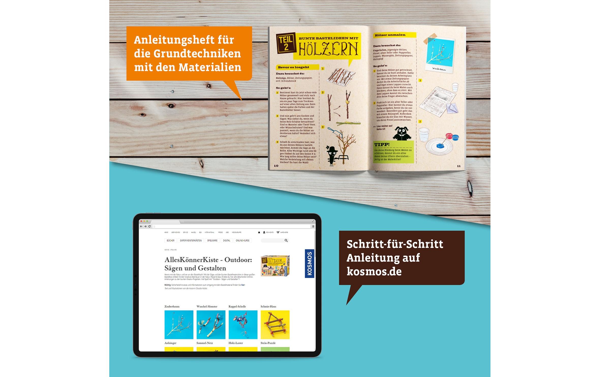 Kosmos Bastelbox Outdoor Sägen & Gestalten