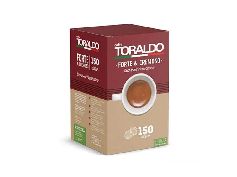 Caffè Toraldo Kaffeepads ESE Pads Forte e Cremoso 150 Stück