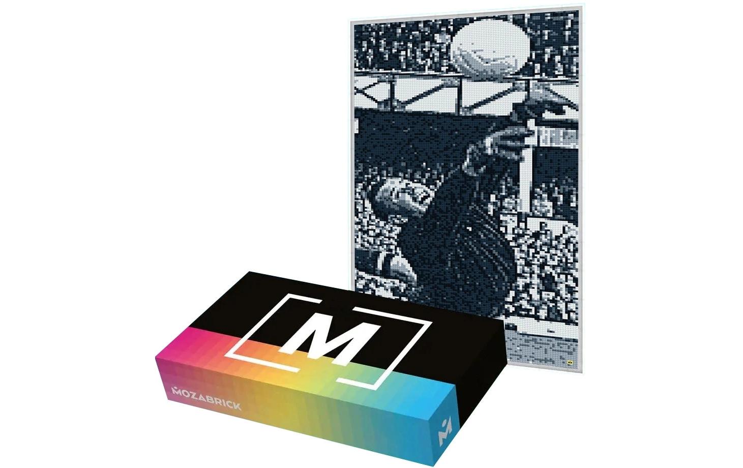 Mozabrick Rahmen für Klemmbausteine Mosaik, M Weiss