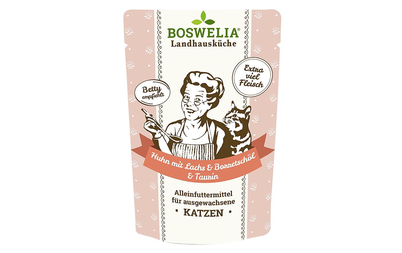 Betty's Landhausküche Nassfutter Huhn mit Lachs & Borretschöl, 100 g Betty's Landhausküche Nassfutter Huhn mit Lachs & Borretschöl, 100 g