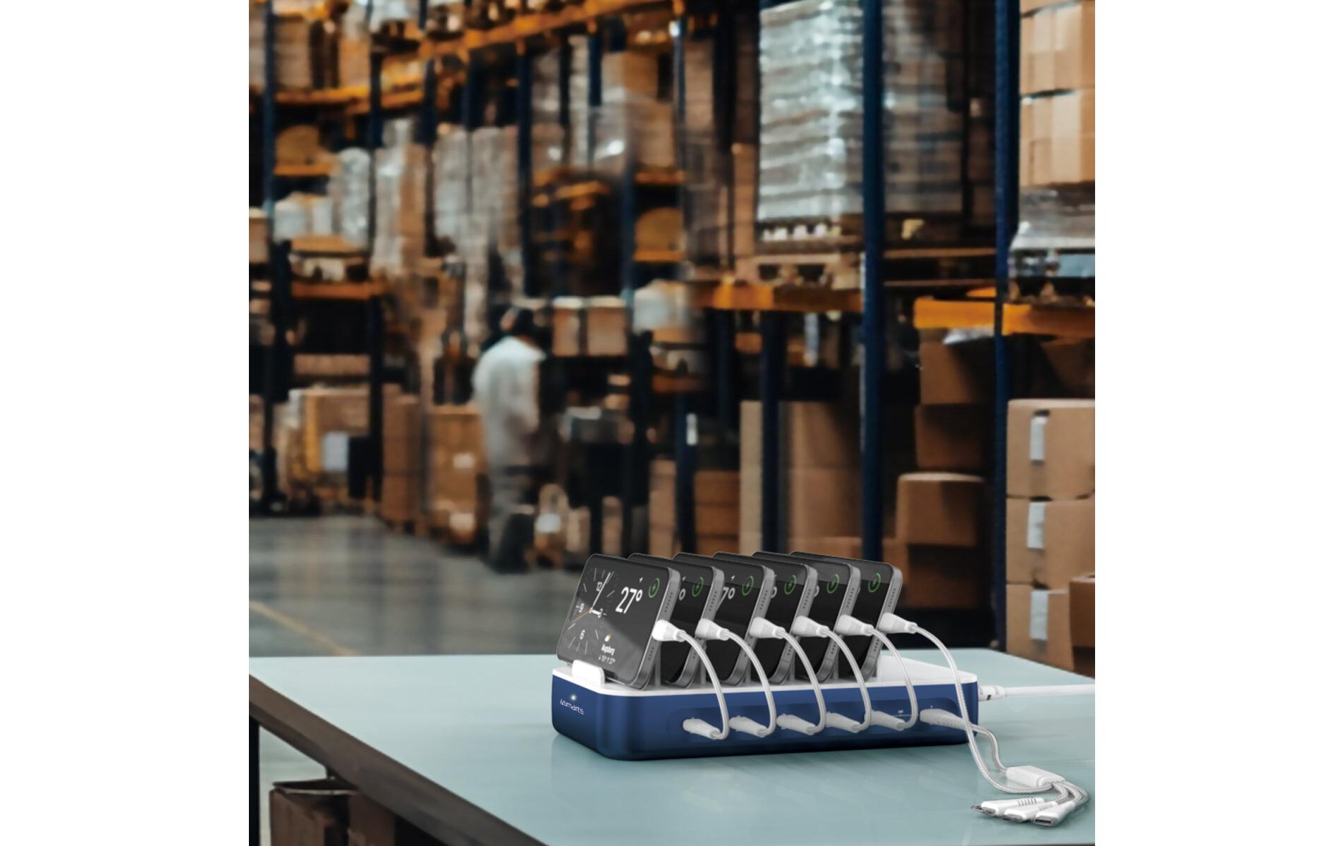 4smarts Ladestation Team 100W 5C/1A inkl. 6 Kabel