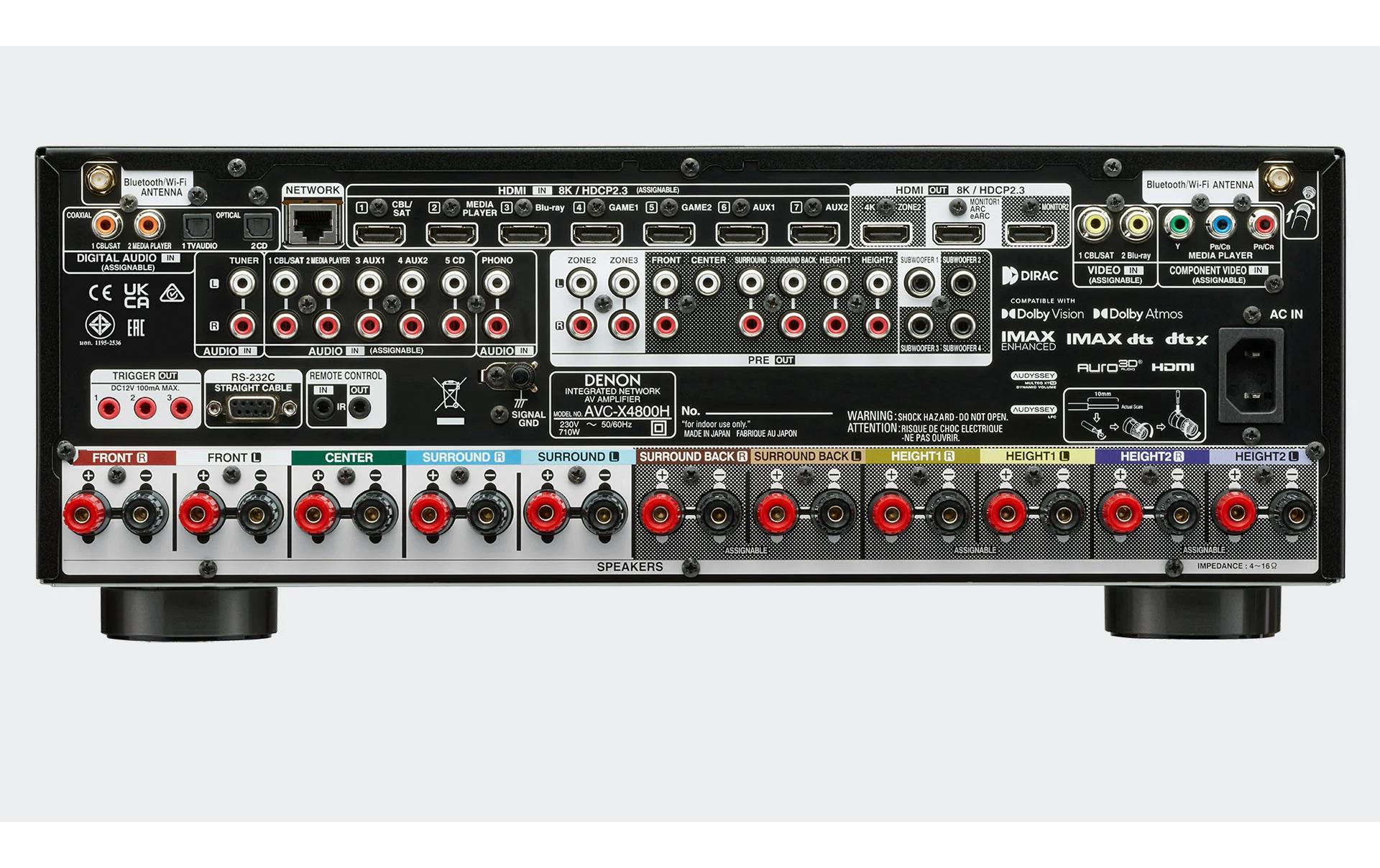 Denon AV-Receiver AVC-X4800H Schwarz Denon AV-Receiver AVC-X4800H Schwarz