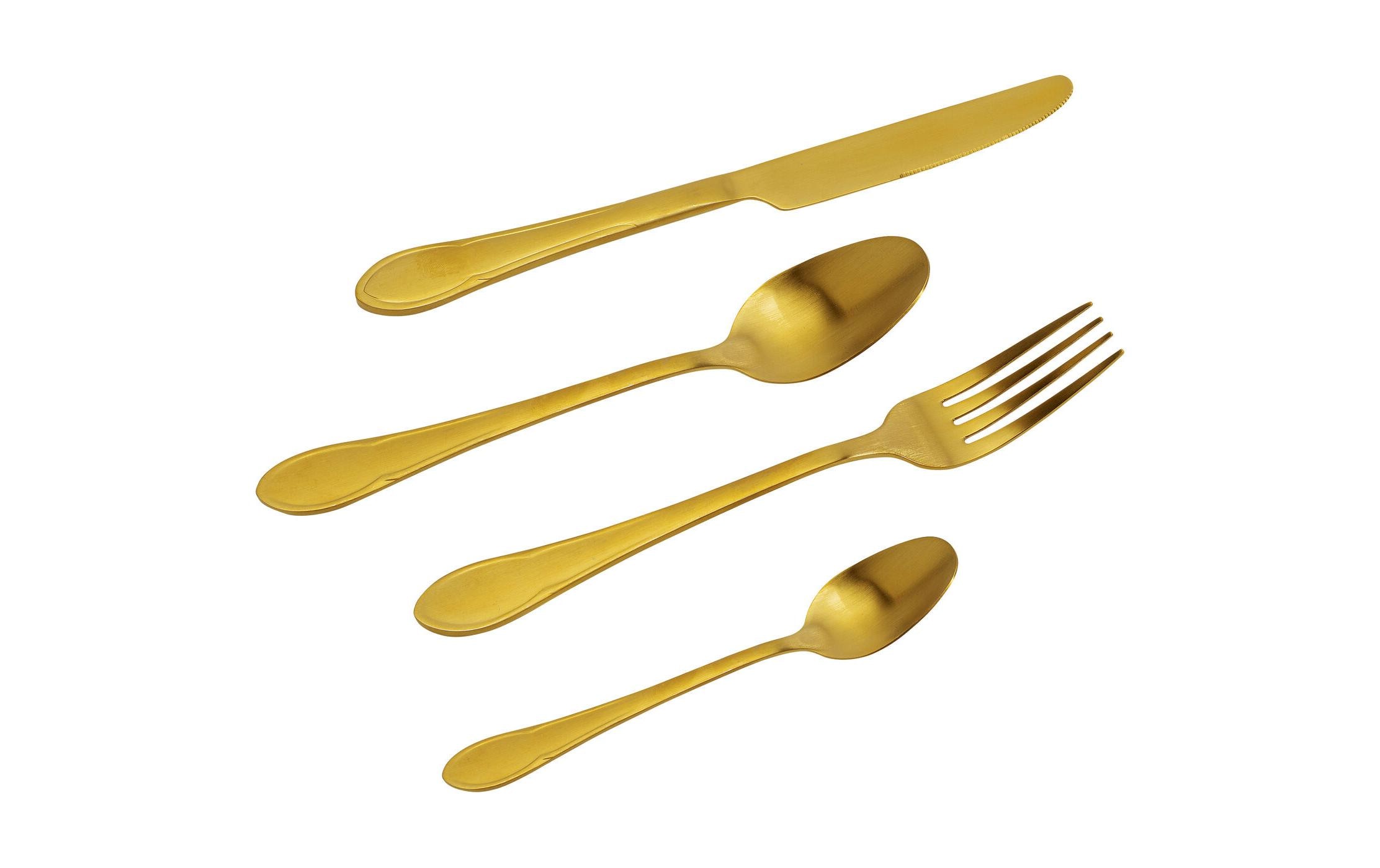 Kare Besteck-Set Cucina, 16-teilig, Gold Matt