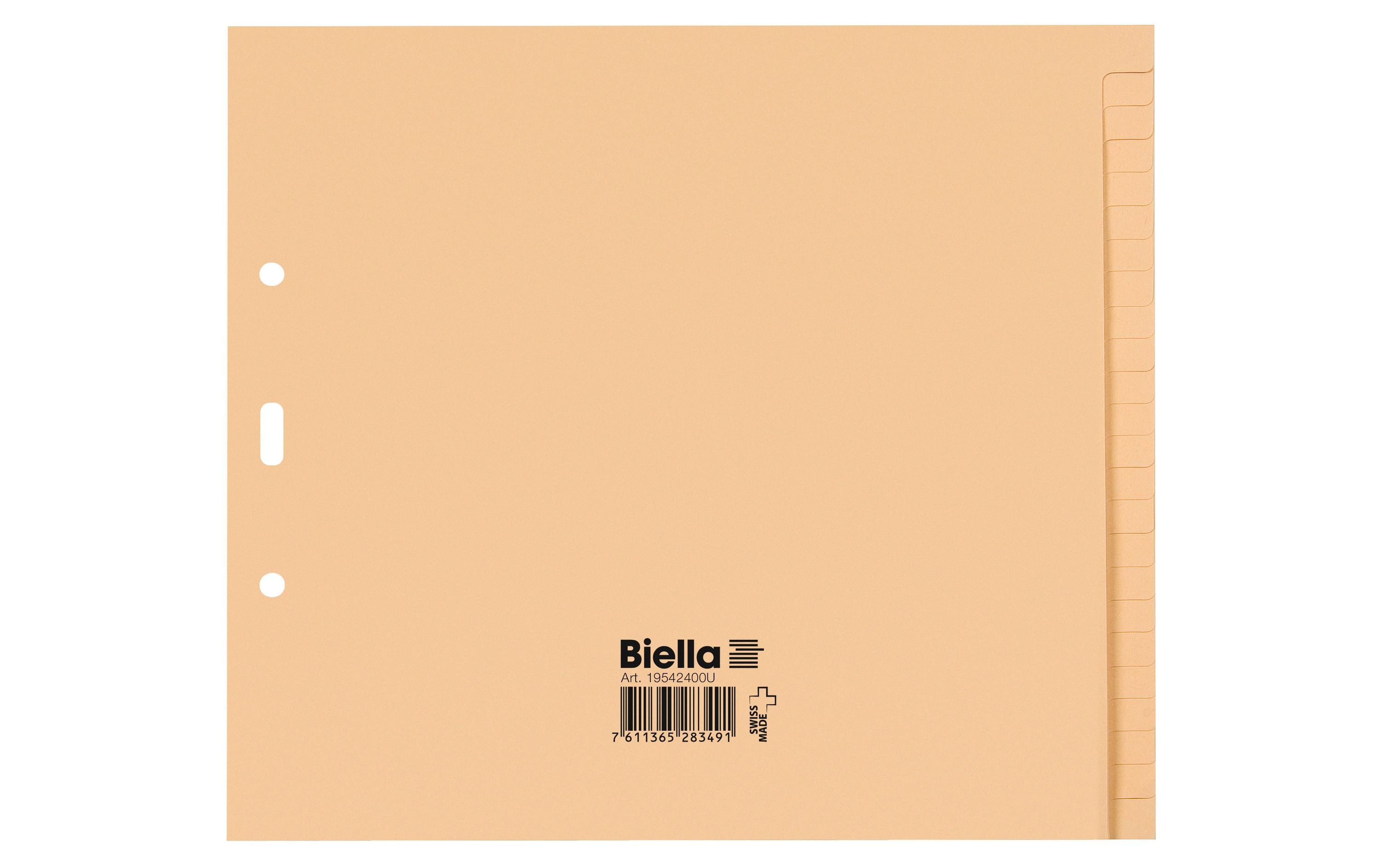 Biella Register Teildeckend, A4, 1-24