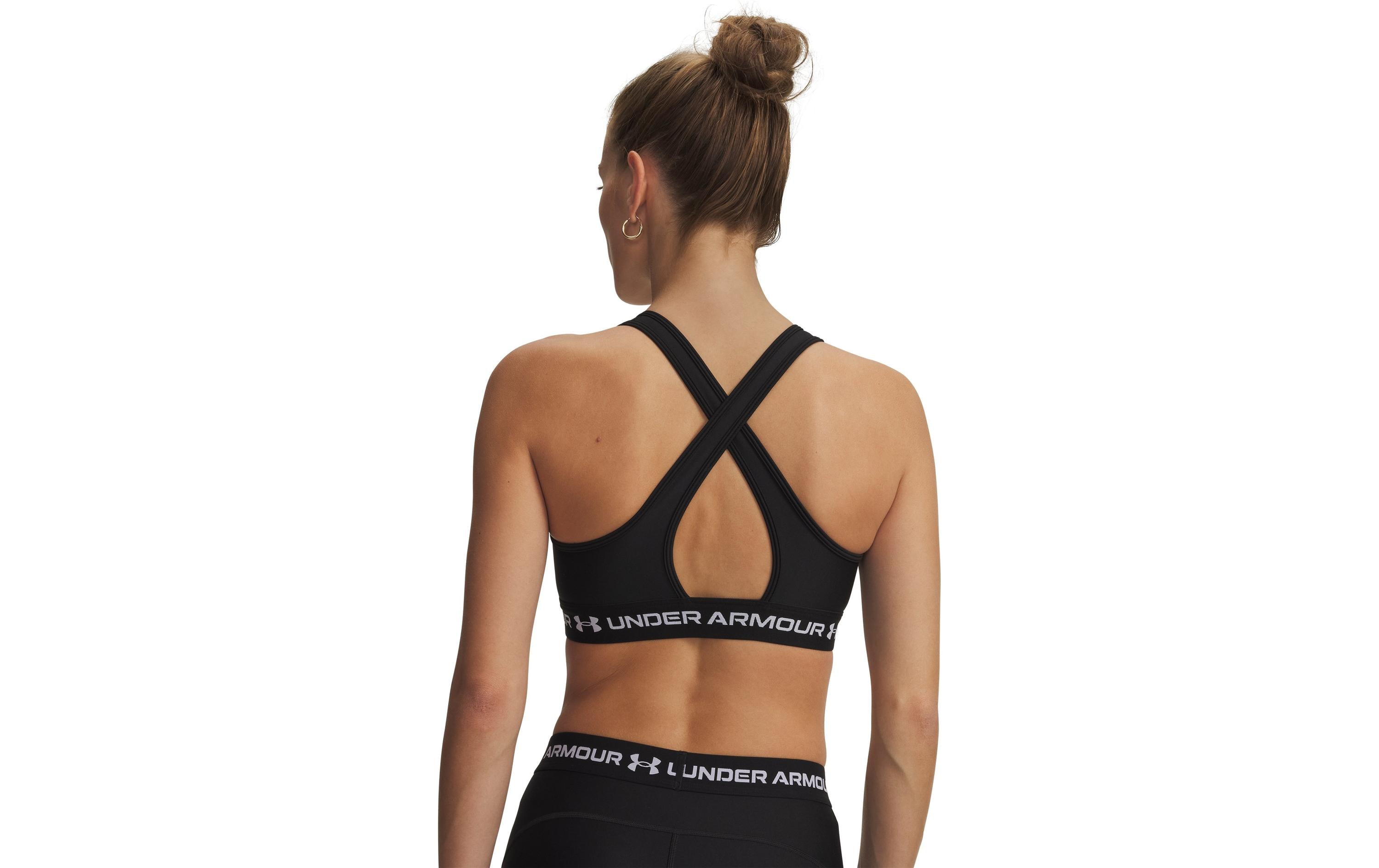 UNDER ARMOUR Sport-BH Crossback Mid Schwarz, XS
