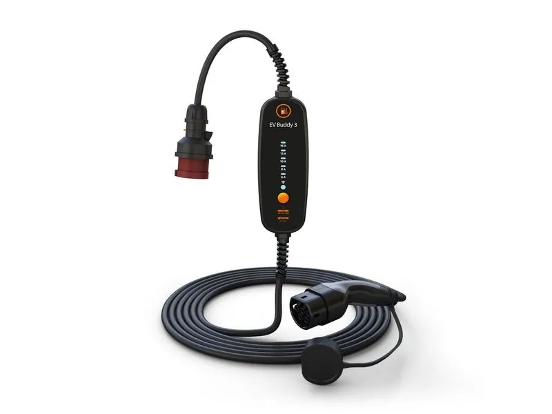 EV Buddy Ladekabel für EV Buddy 3, 11kW, 6.5m, Bluetooth, WLAN
