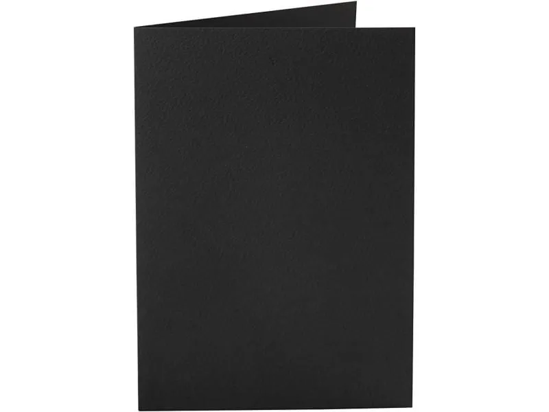 Creativ Company Blankokarte 10.5 x 15 cm ohne Couvert, Schwarz Creativ Company Blankokarte 10.5 x 15 cm ohne Couvert, Schwarz