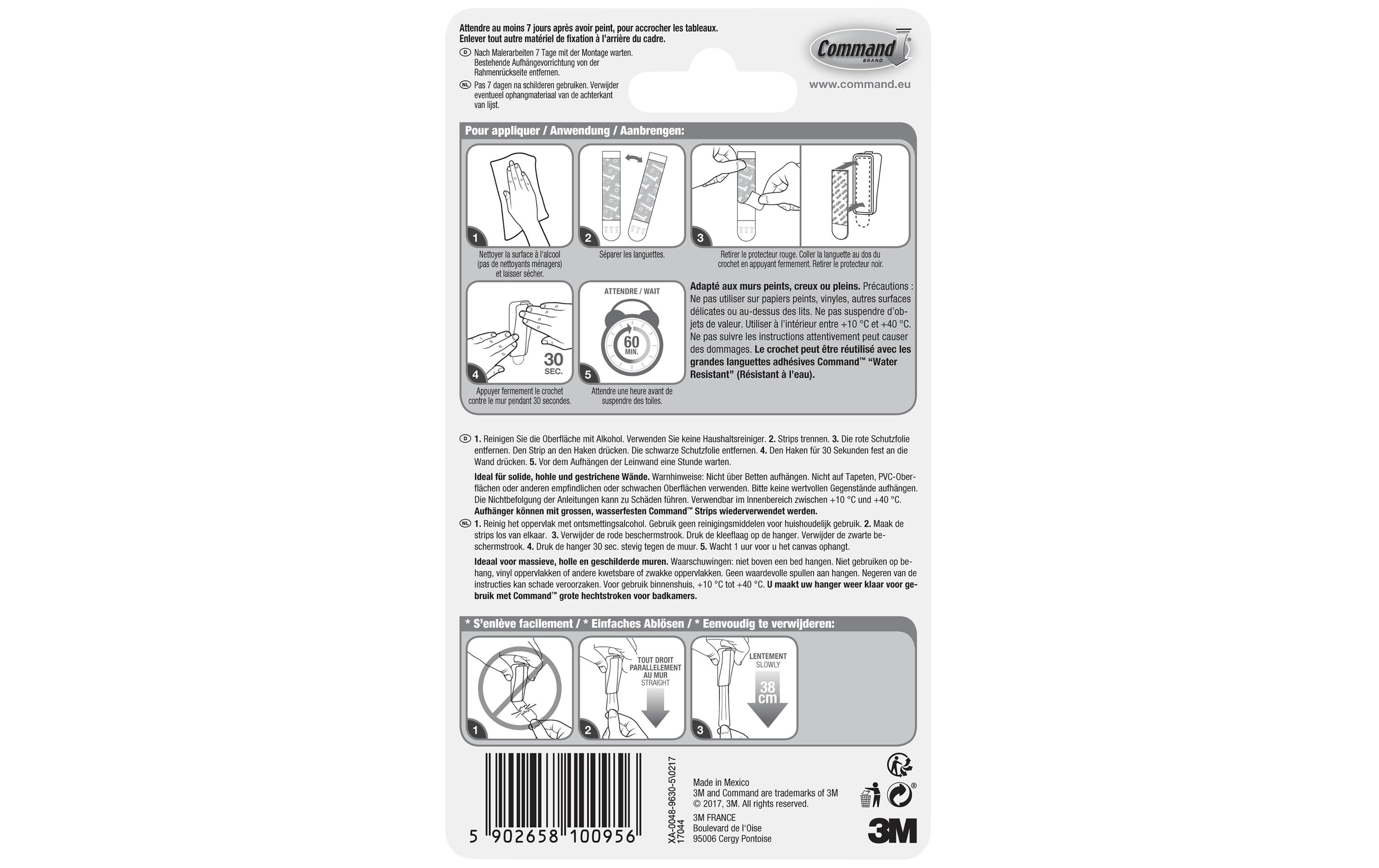 Command Klebehaken 1.3 kg, Weiss Command Klebehaken 1.3 kg, Weiss