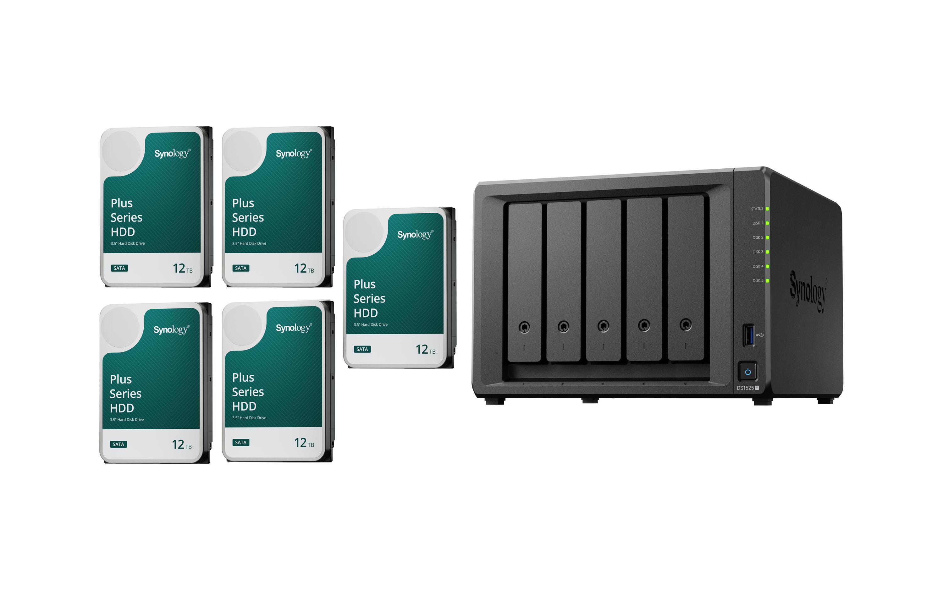 Synology NAS DiskStation DS1525+ 5-bay Synology NAS DiskStation DS1525+ 5-bay