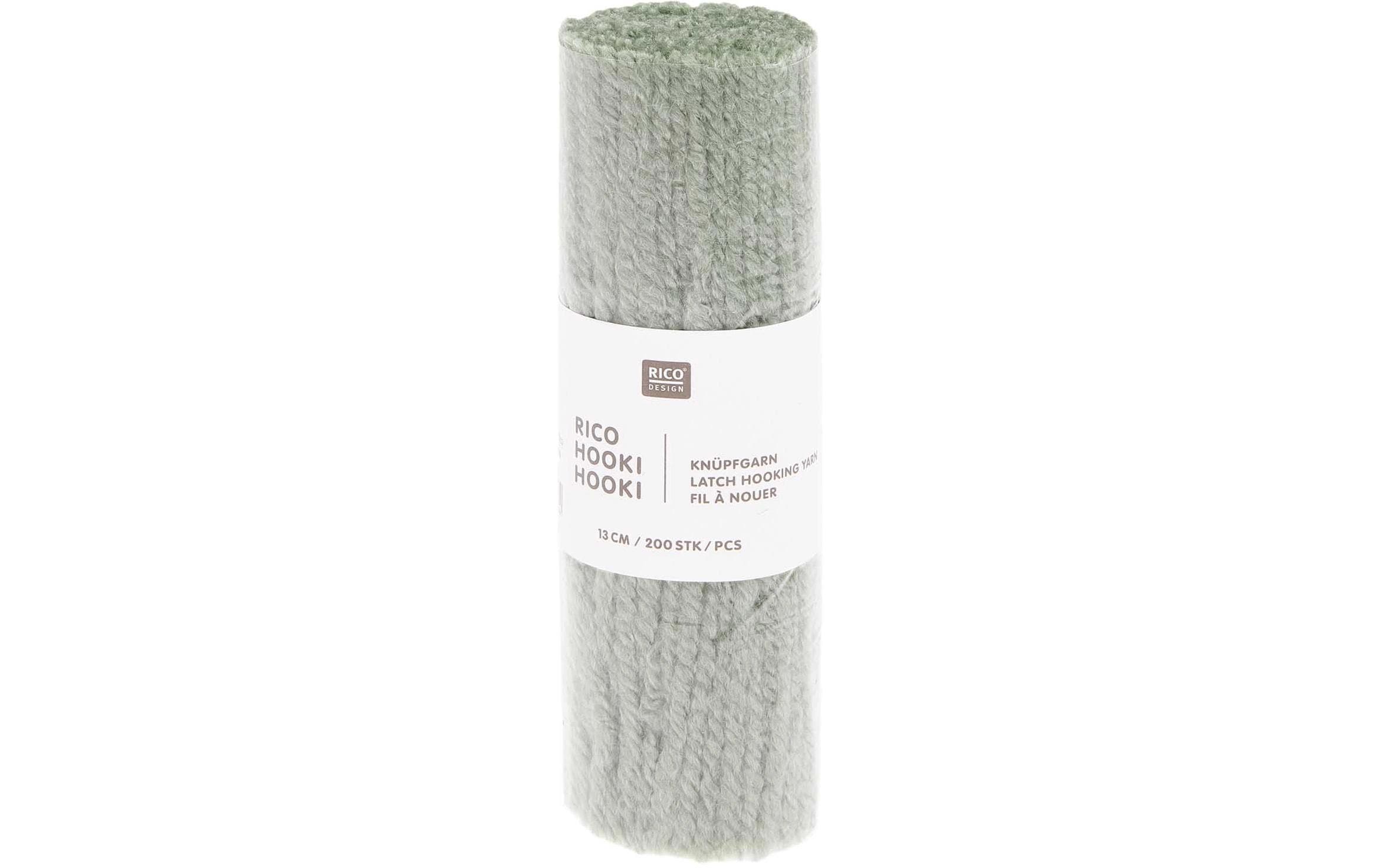 Rico Design Hooki Knüpfgarn Salbeigrün
