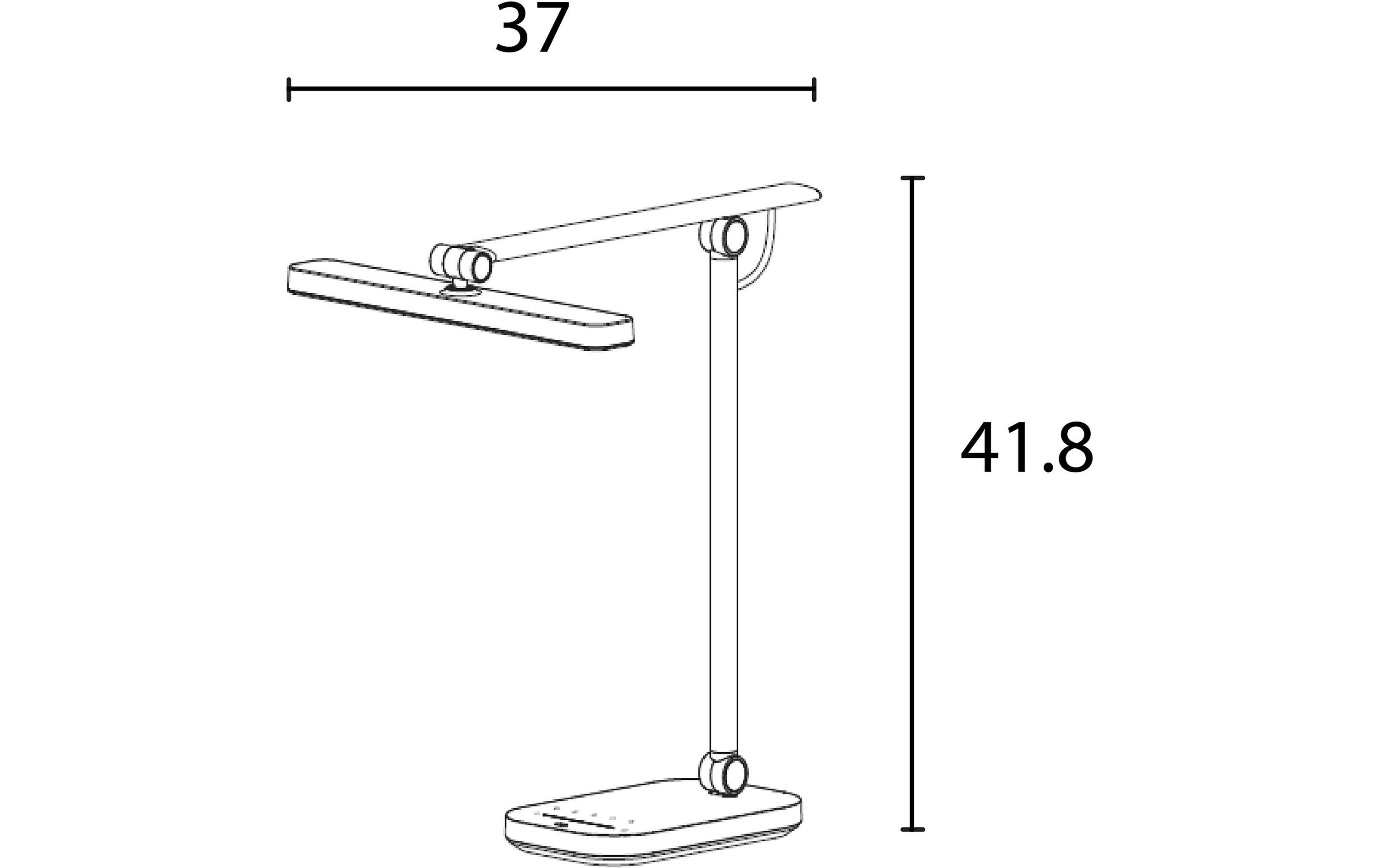 UNiLUX Schreibtischleuchte Pureline 1357 lm, Weiss