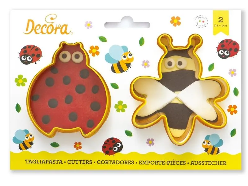 Decora Guetzli-Ausstecher-Set 2 Stück, Marienkäfer und Biene Decora Guetzli-Ausstecher-Set 2 Stück, Marienkäfer und Biene