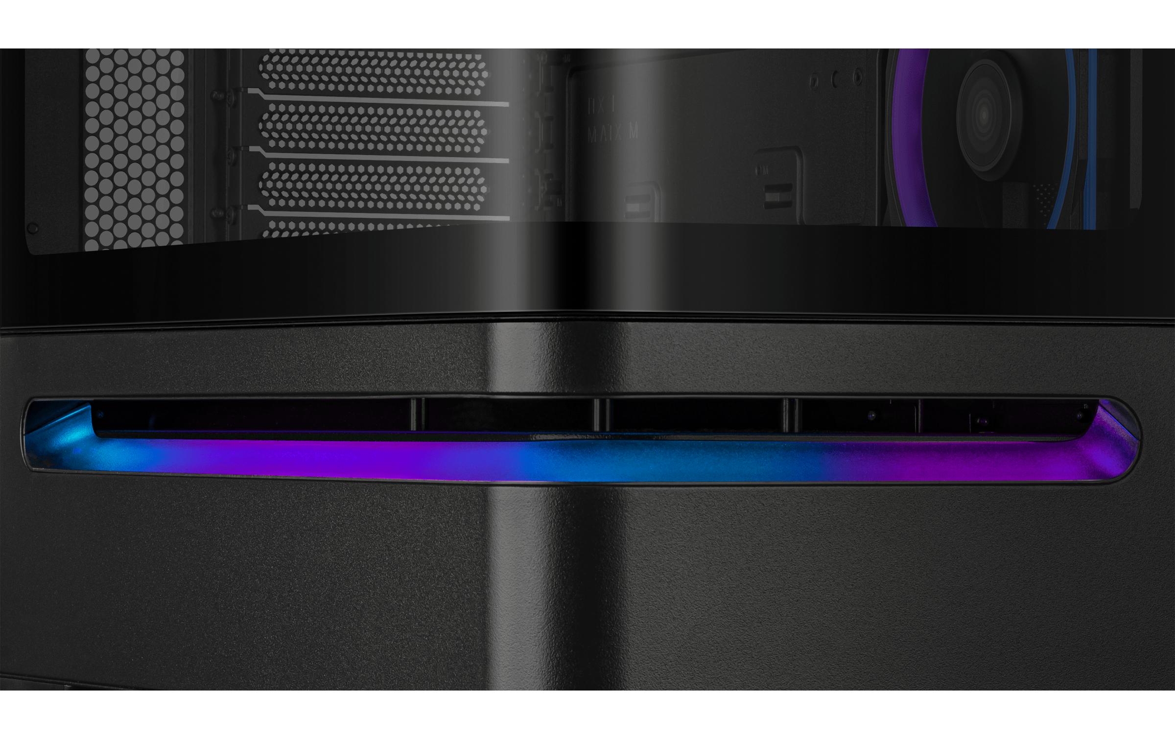 ASUS PC-Gehäuse Prime AP202 TG ARGB Schwarz