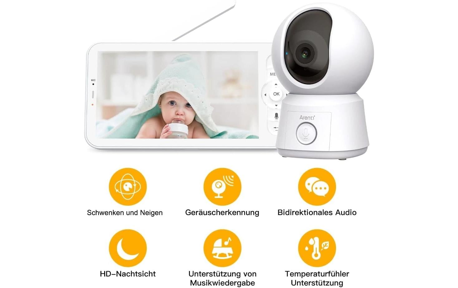 Arenti Ainanny BC12S Kit Kamera mit Monitor