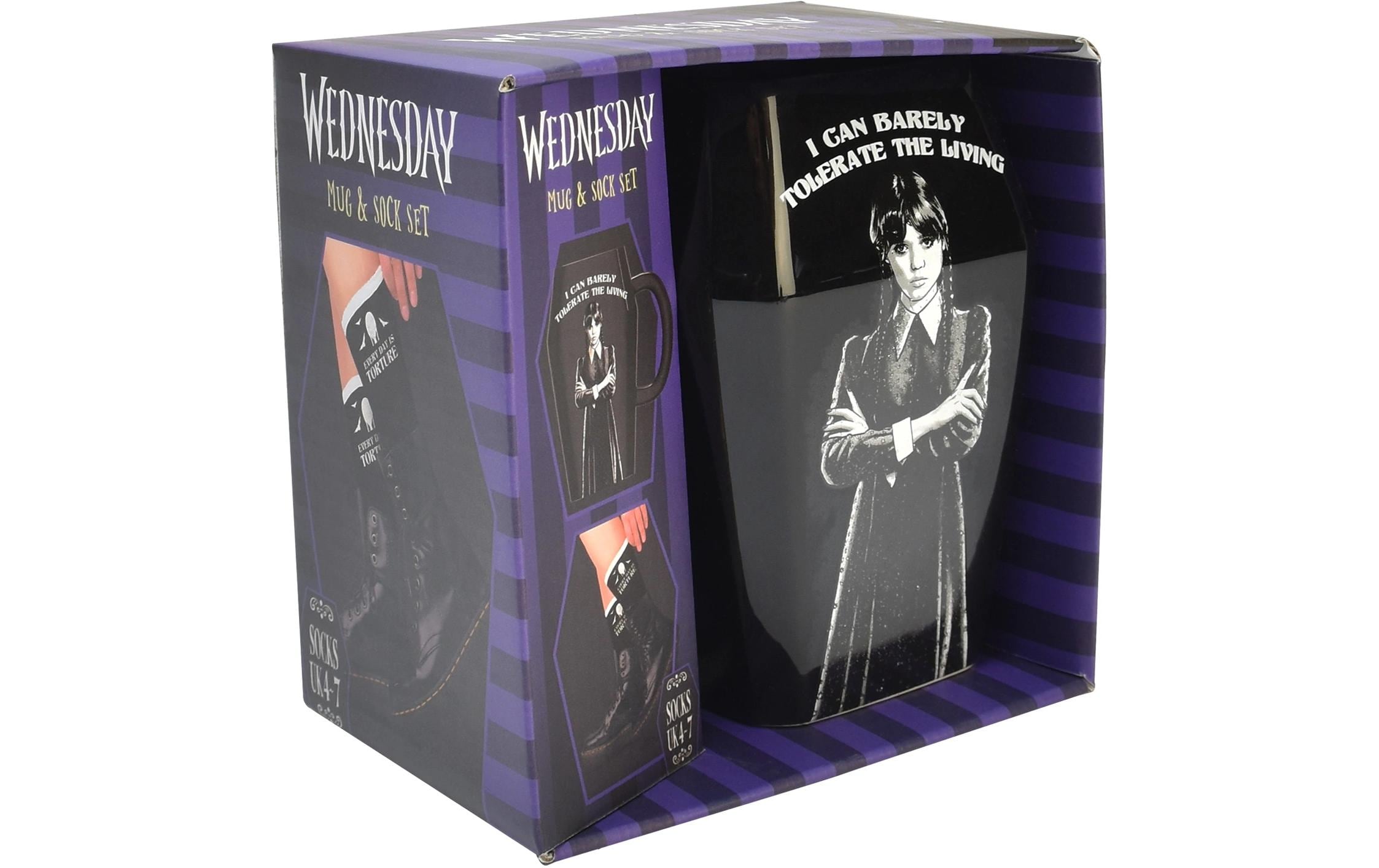 Thumbs Up! Wednesday Tasse & Socken Set Sarg