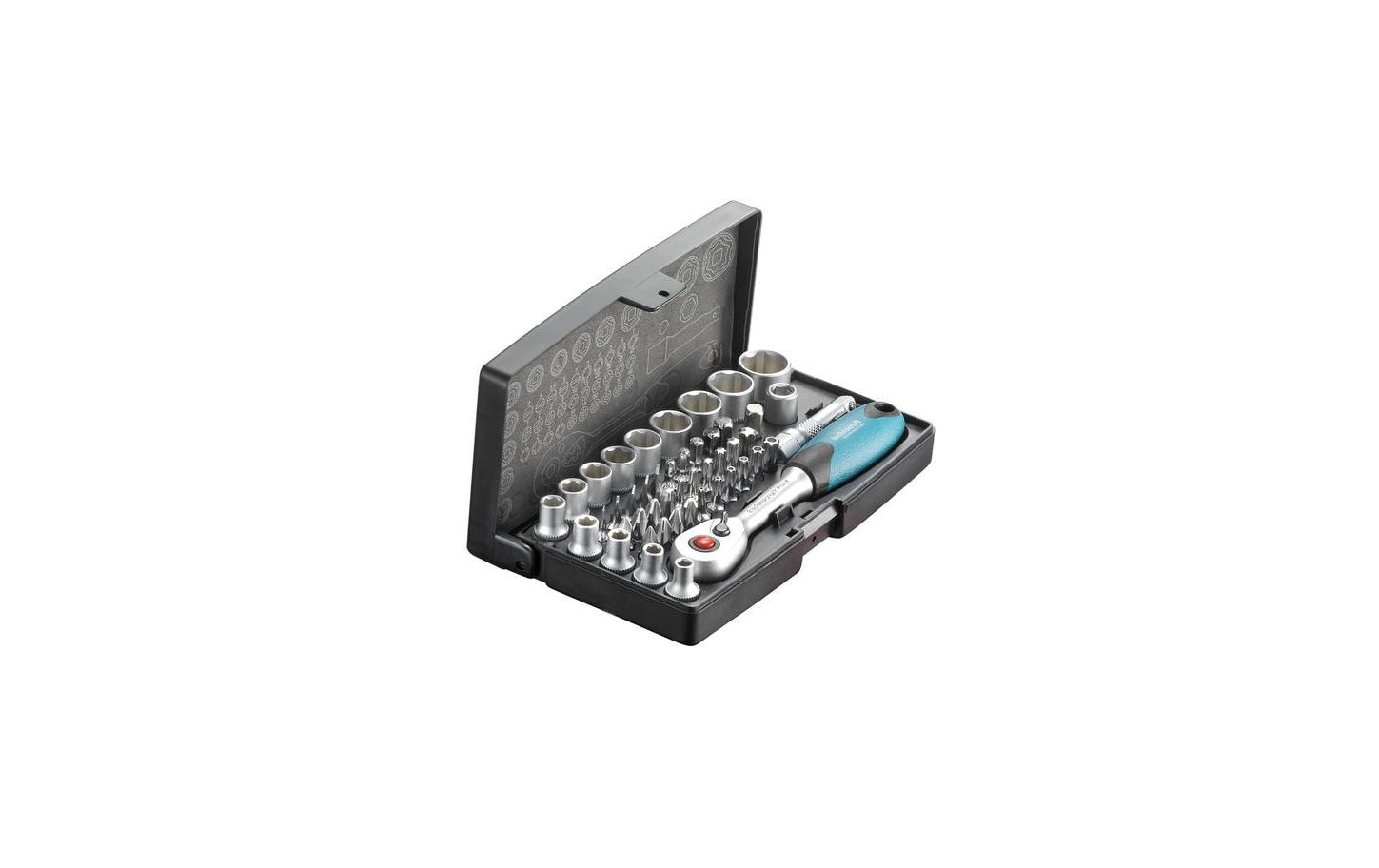 Technocraft Steckschlüssel-Set Compact Pro 1/4 47-Teilig